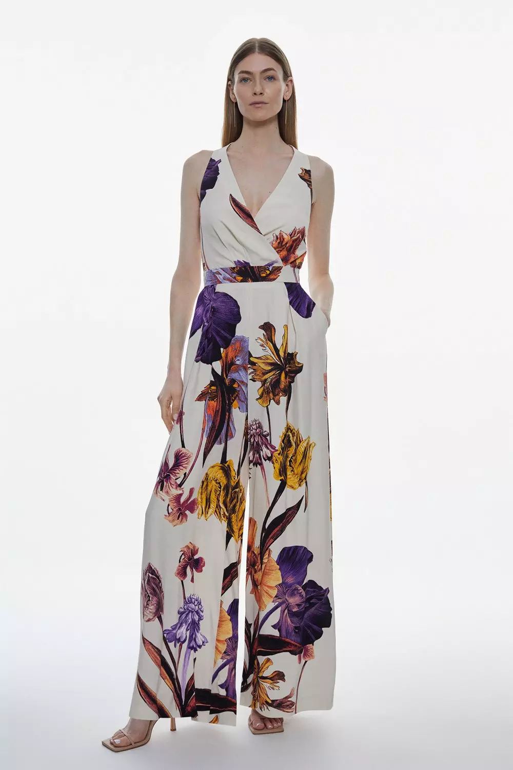 Karen millen 2024 floral jumpsuit