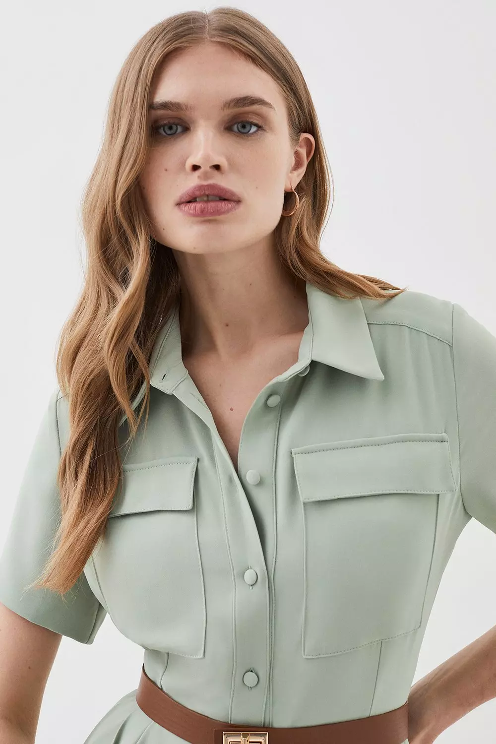 Karen millen discount khaki utility dress