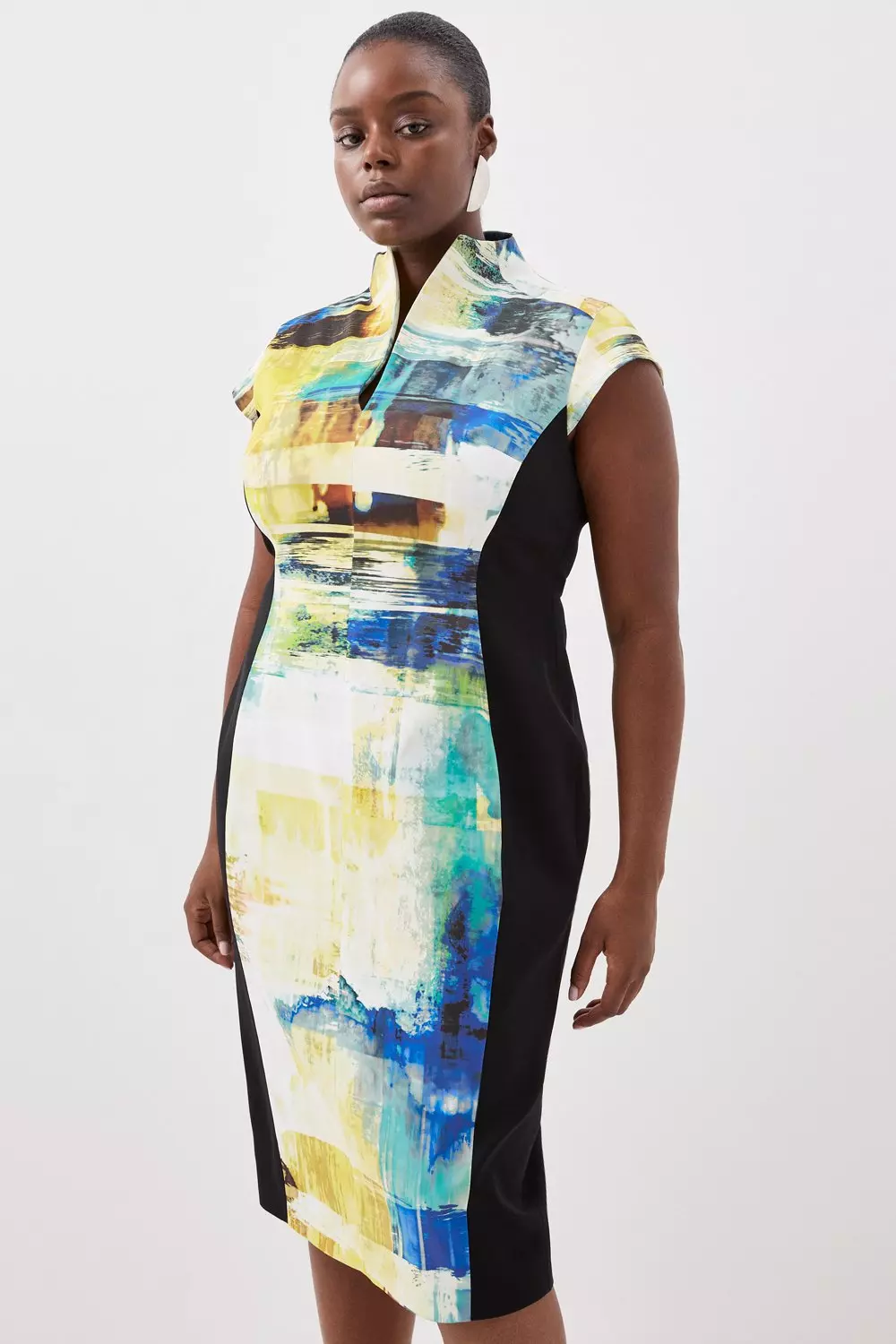 Plus Size African Women's Slim Waist Bodycon Professional Fashion Dress -  The Little Connection