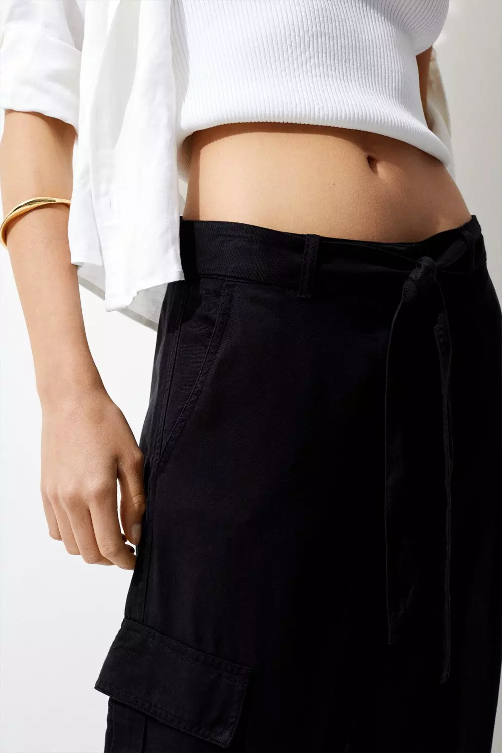 Belted on sale utility trousers