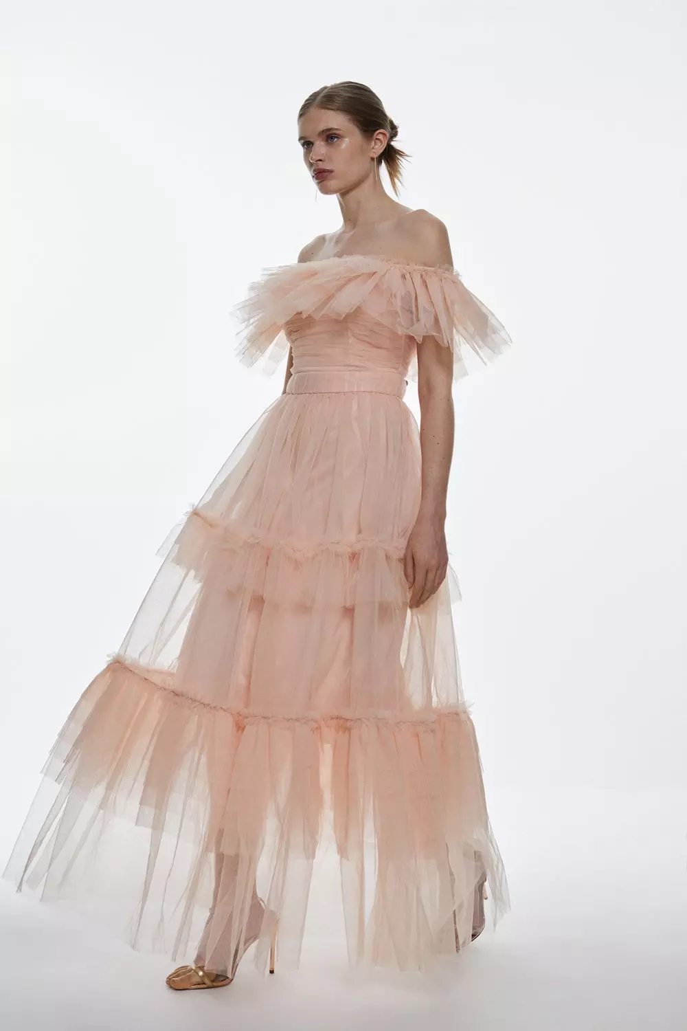 Maxi dress 2024 with tulle