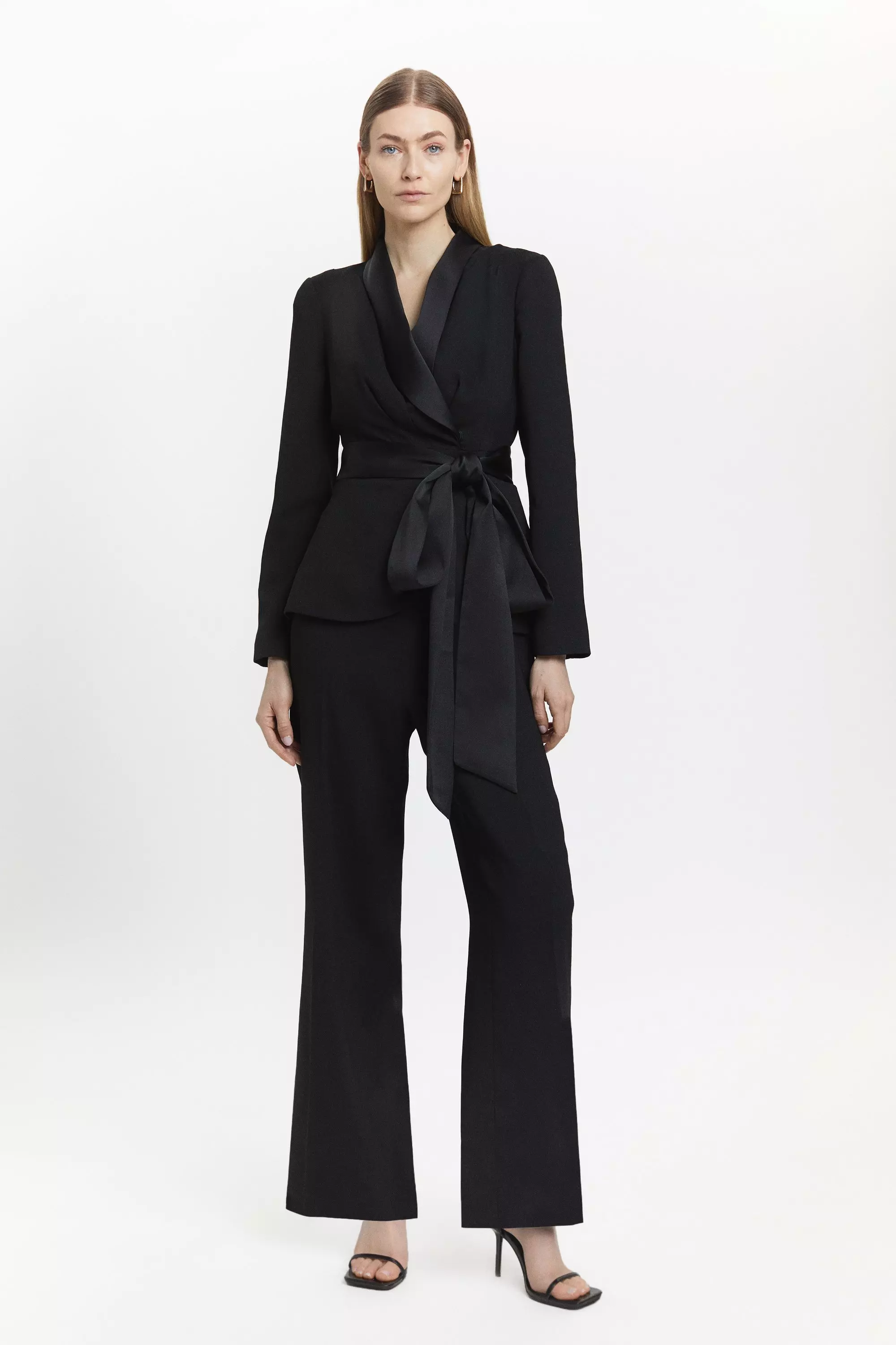 Black jumpsuit and store blazer