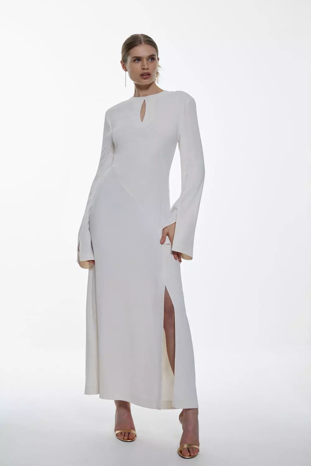 Karen millen white maxi hot sale dress