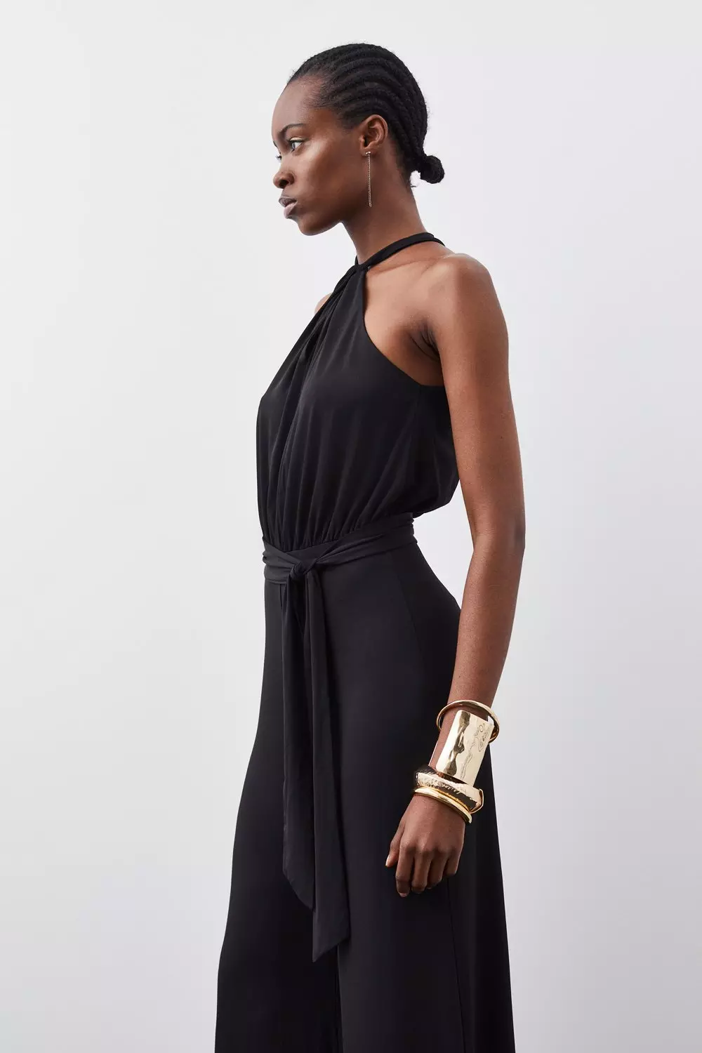 Black discount jersey jumpsuit