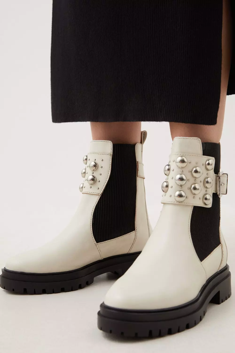 Studded leather outlet chelsea boots