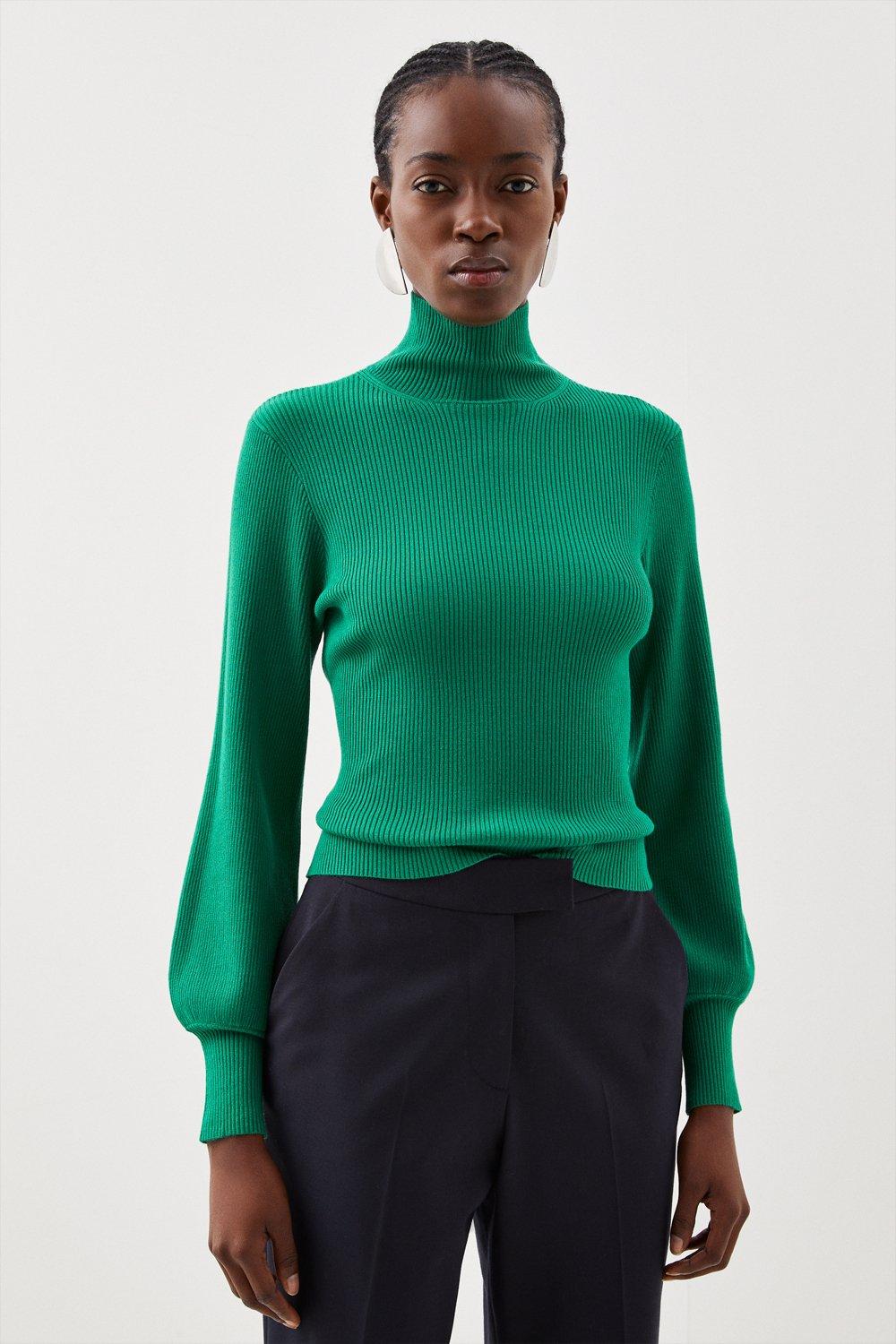 Green hot sale sweater zara