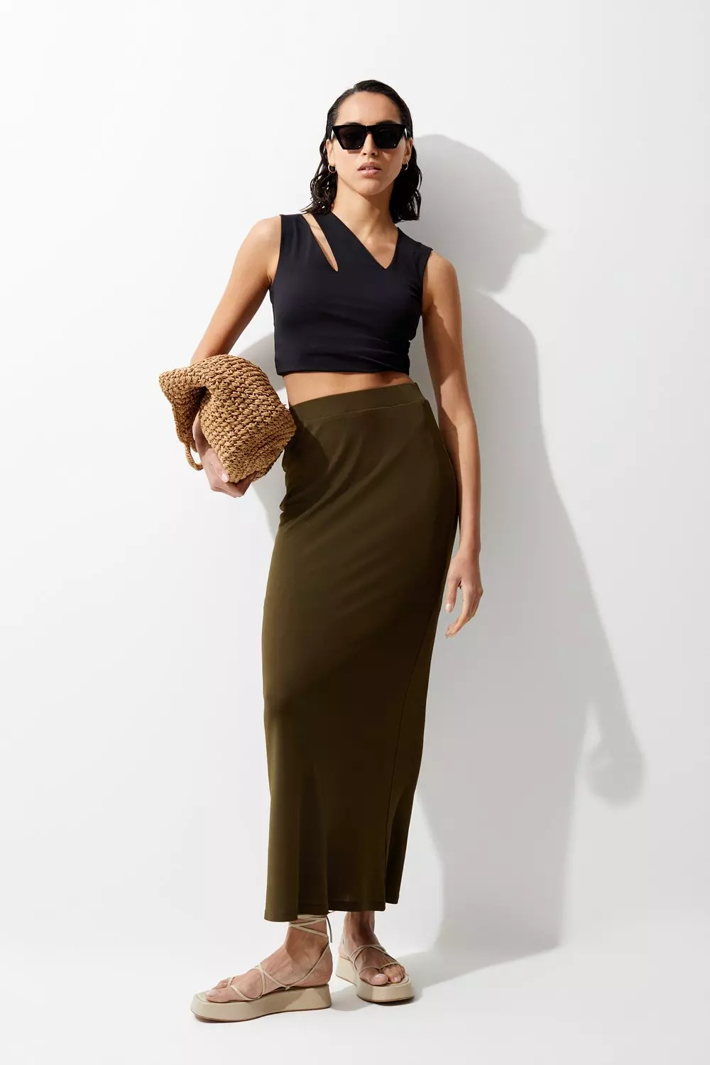 Jersey 2025 crepe skirt