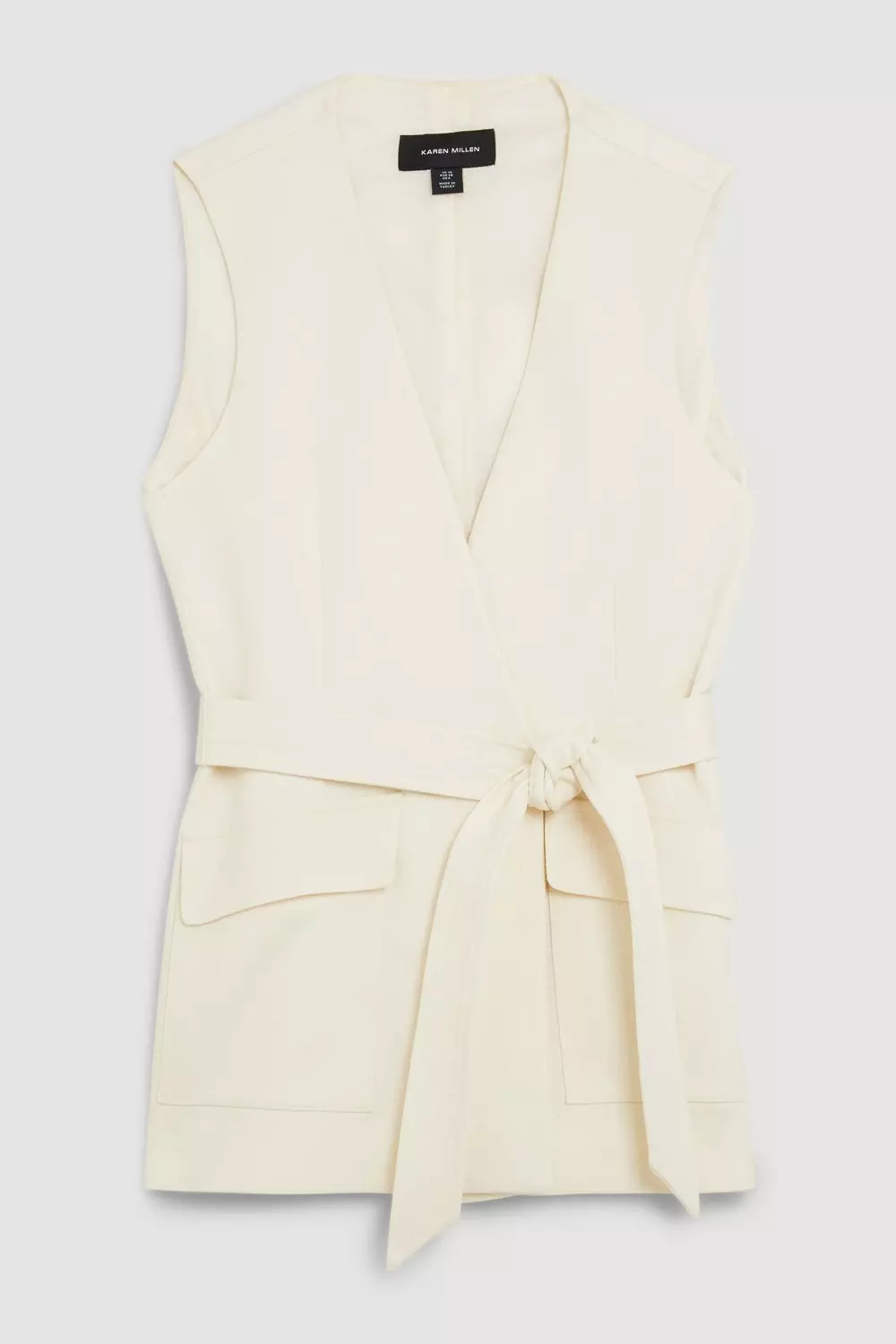 White hotsell sleeveless jacket