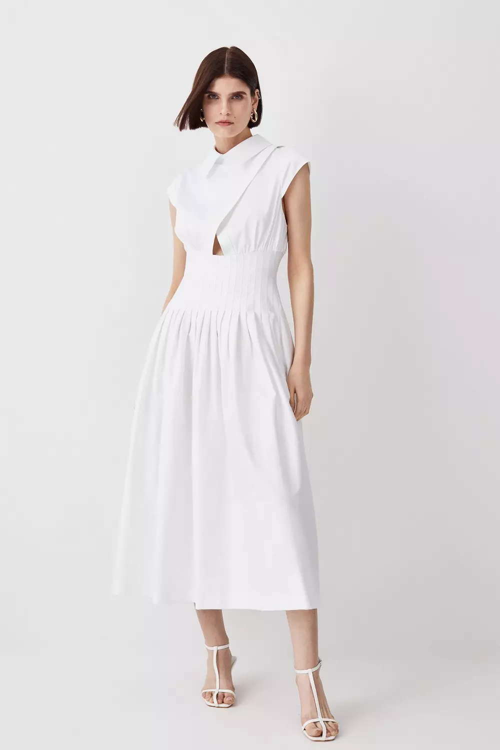 Karen millen layered wrap sale dress