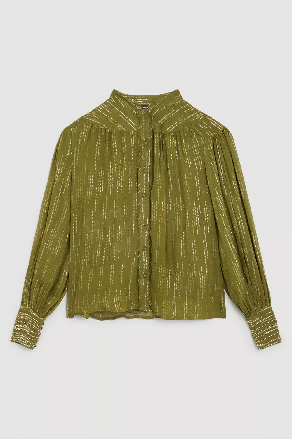 Mango discount blouse verte