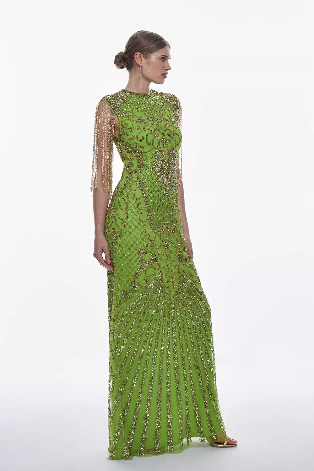 Crystal Embellished Maxi Dress Karen Millen