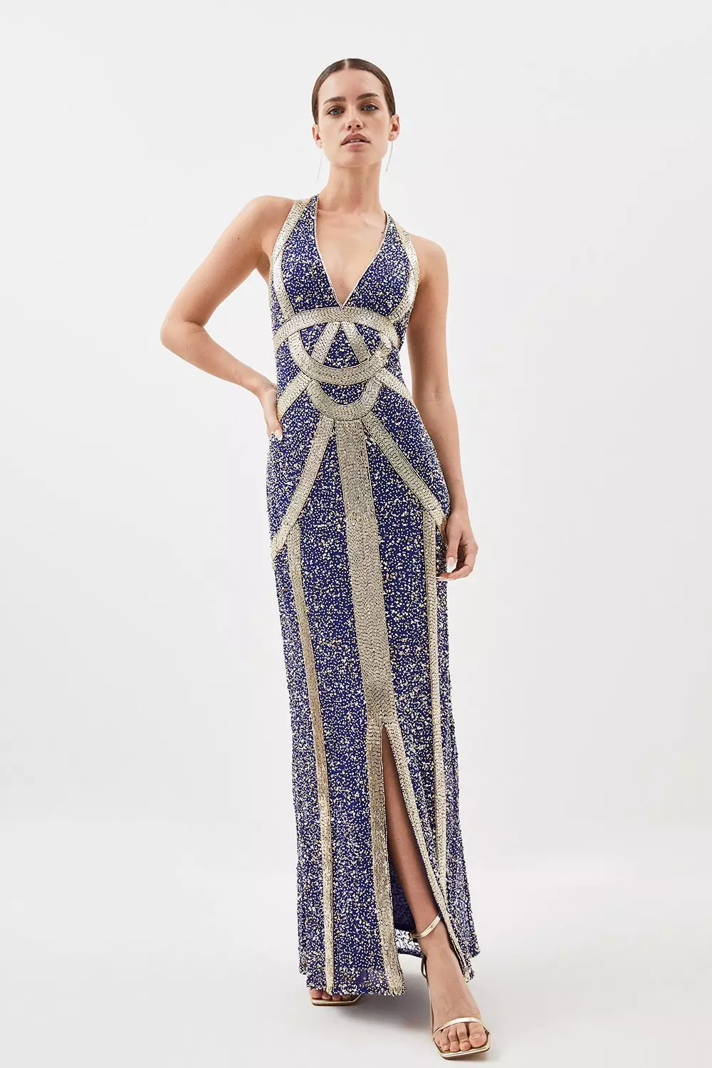 Embellished maxi 2025 dress petite