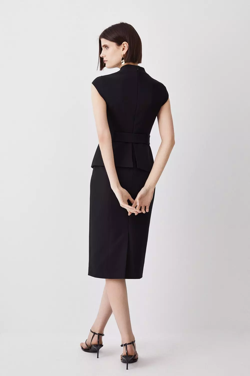 Karen millen asymmetric tuxedo cheap dress