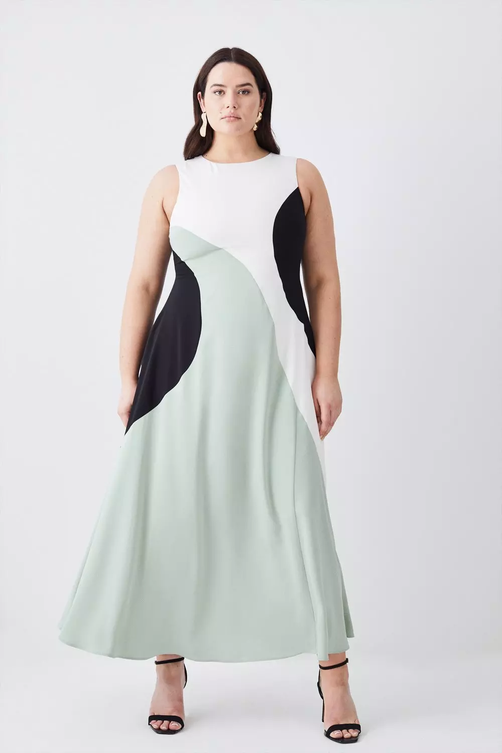  Color Block Plus Size Dresses