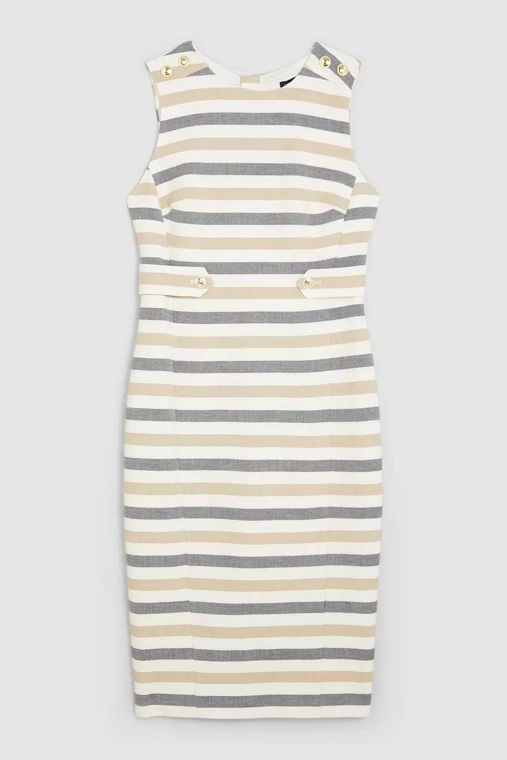 Karen millen graphic stripe hotsell midi dress