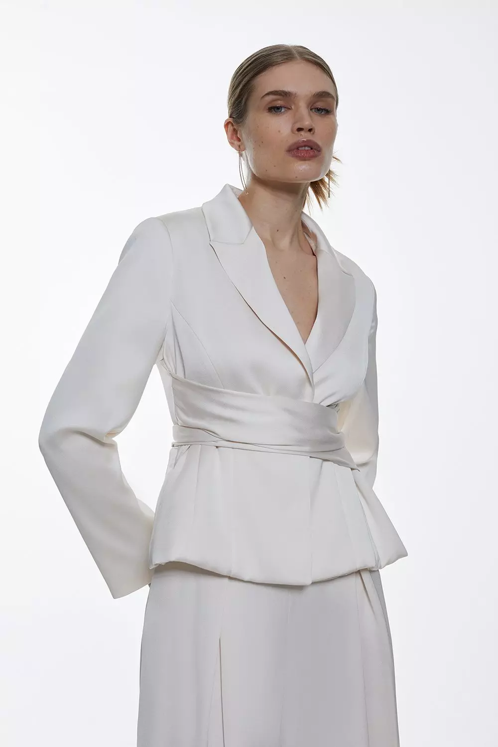 Satin 2025 wrap jacket