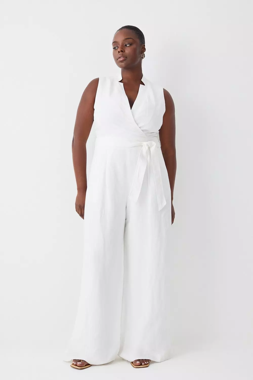 All white plus size jumpsuits online