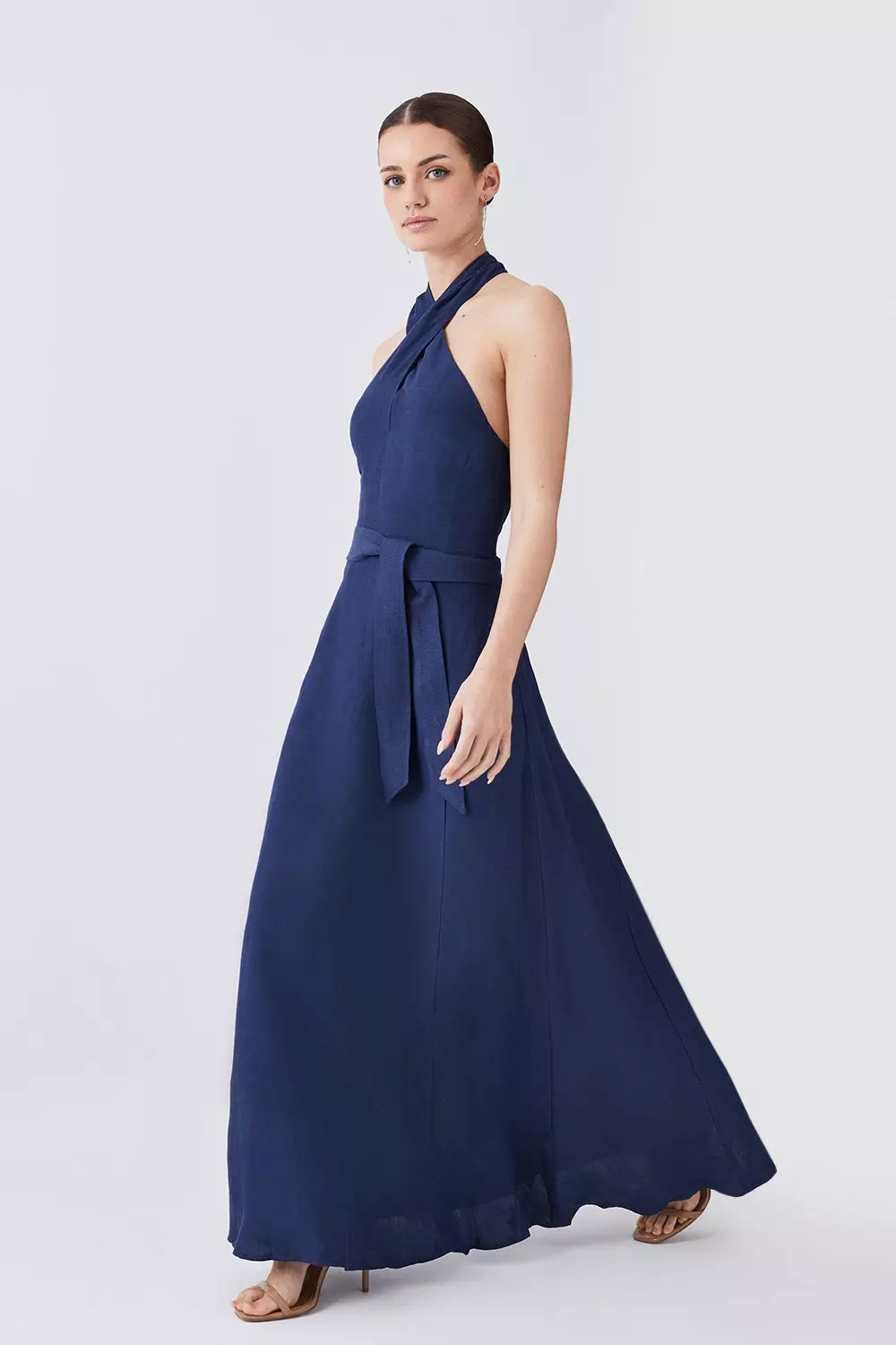 Karen millen shop halterneck maxi dress