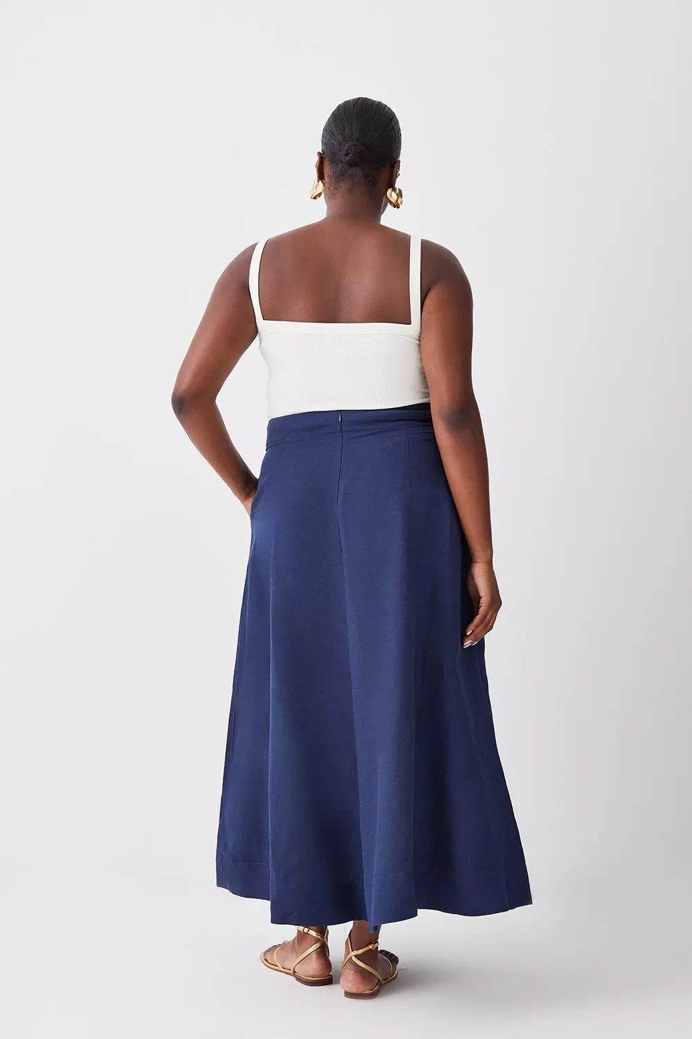 Plus size 2025 midi skirt uk