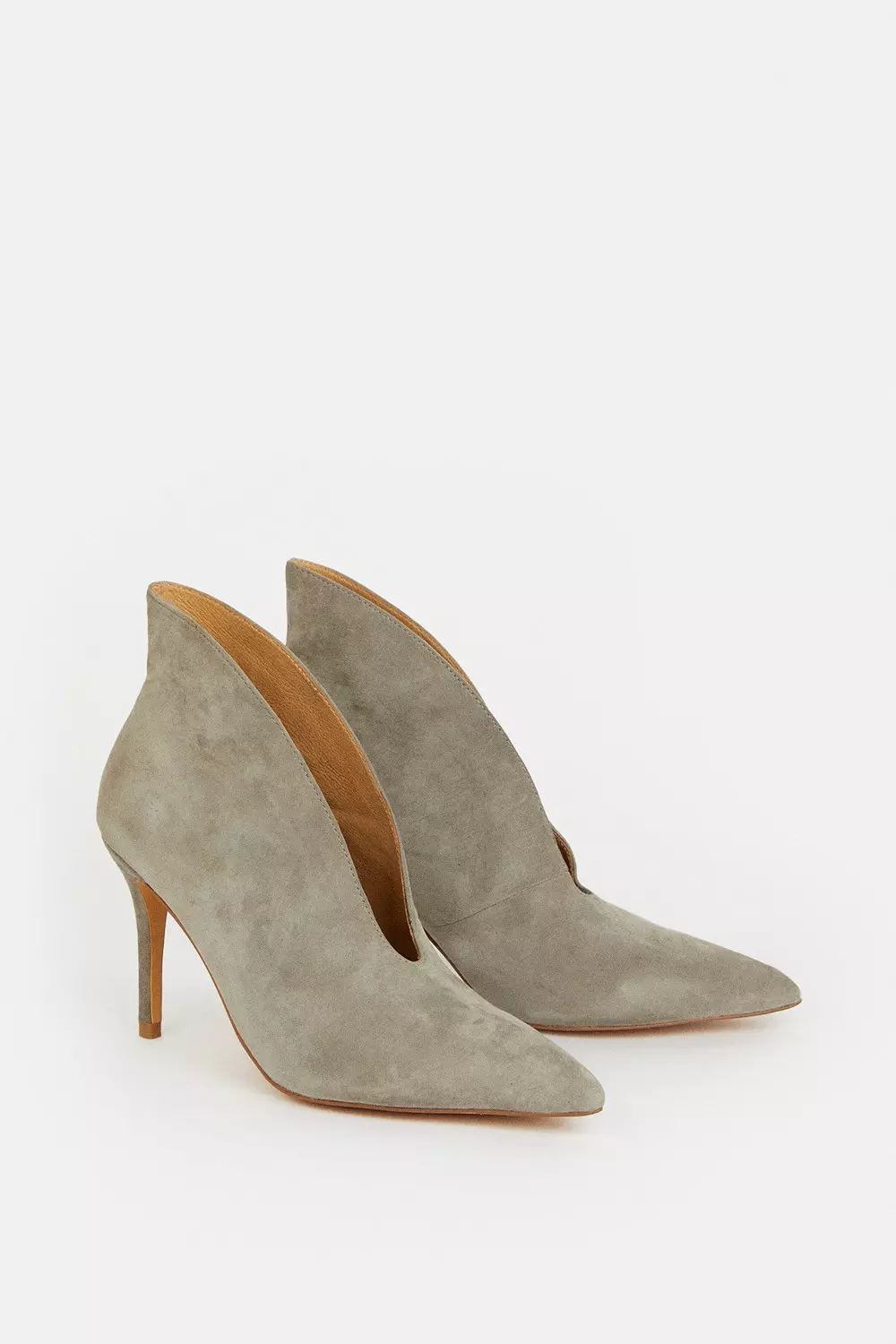 Suede Heeled Shoe Boot | Karen Millen