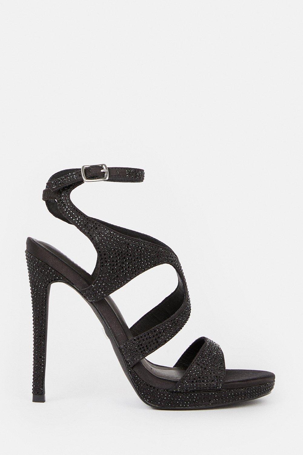 Ladies Black Strappy Platform Shoes. Vintage 6.5 Y2K Shoes. Nineties High  Heels. Ladies Prom Shoes Mules. Black Prom Shoes. Ladies Mules - Etsy