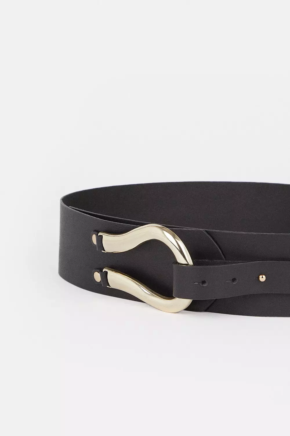 Leather Hardware Detail Waist Belt Karen Millen