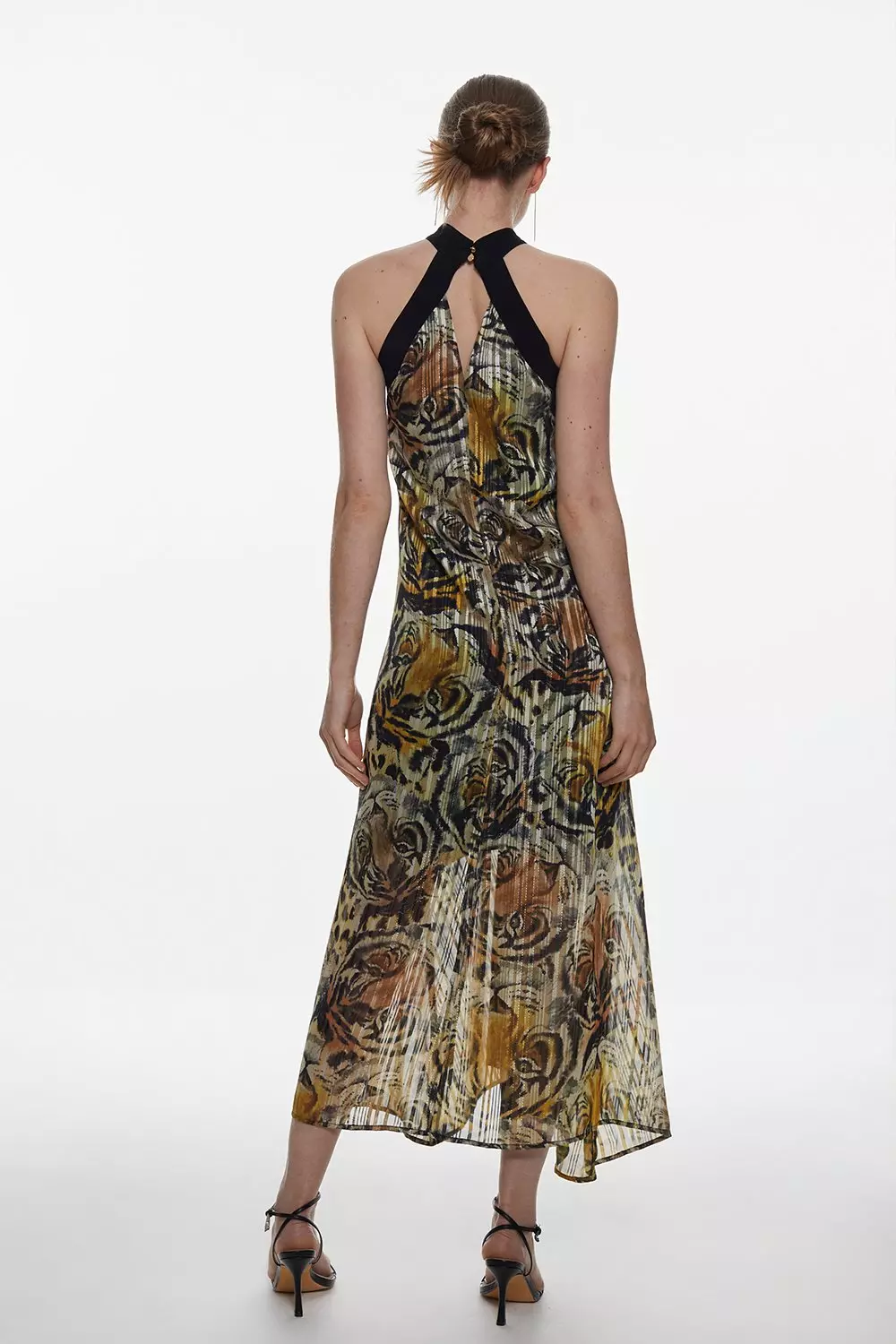 Tiger print midi dress sale