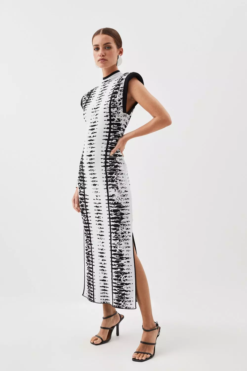 Karen millen outlet jacquard dress