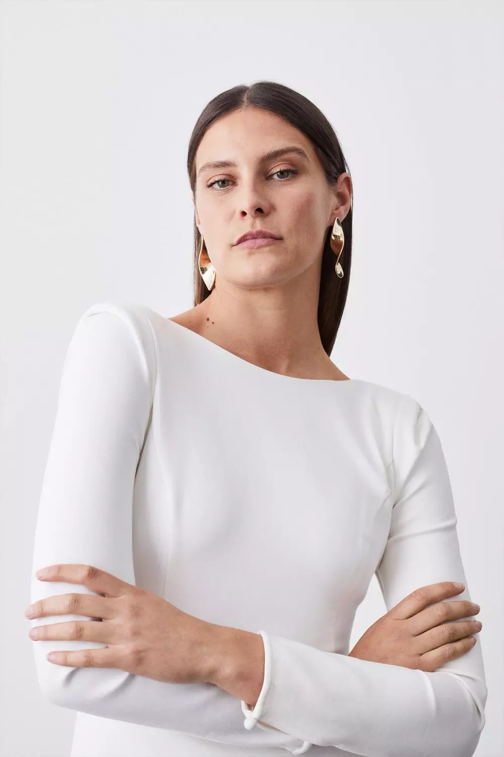 Karen millen slashed outlet neckline dress