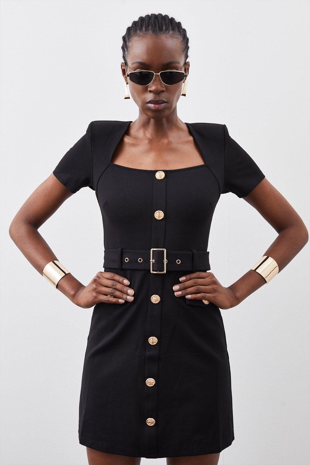 Ponte Belted Jersey Mini Dress curated on LTK