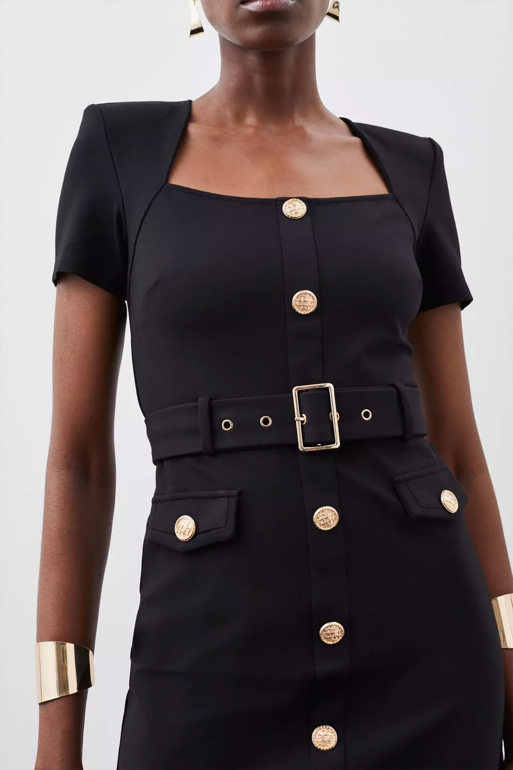 Ponte Belted Jersey Mini Dress curated on LTK