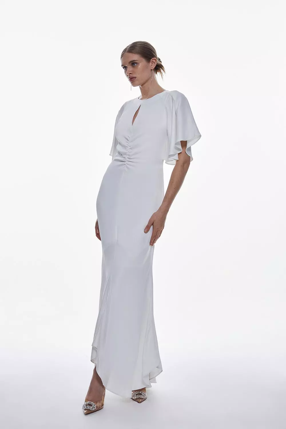 Karen millen clearance white maxi dress