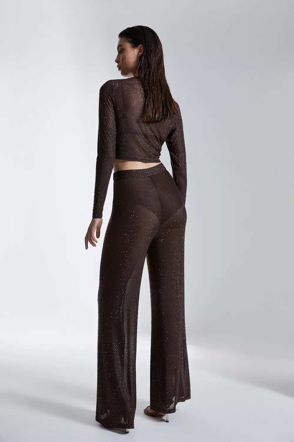 Hotfix Wide Leg Pants