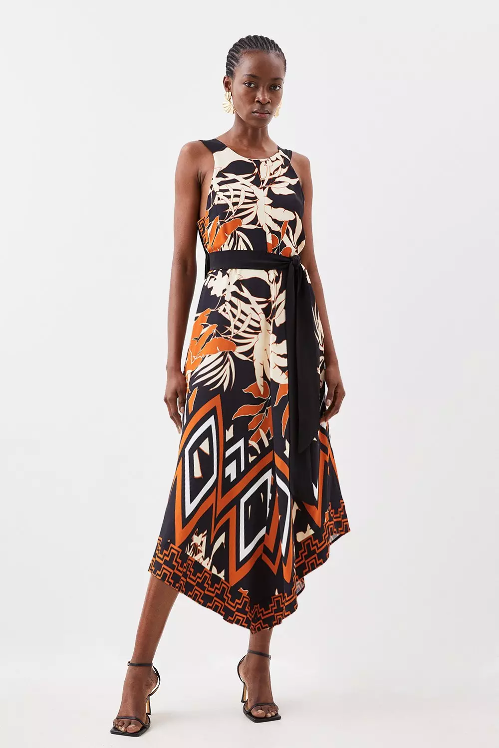 Floral 2025 border dress