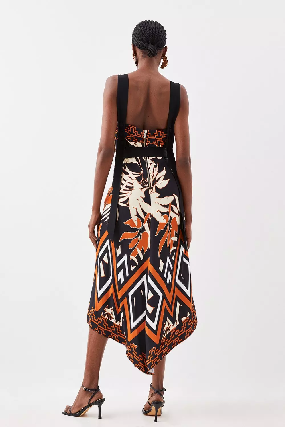 Karen millen abstract print sales dress