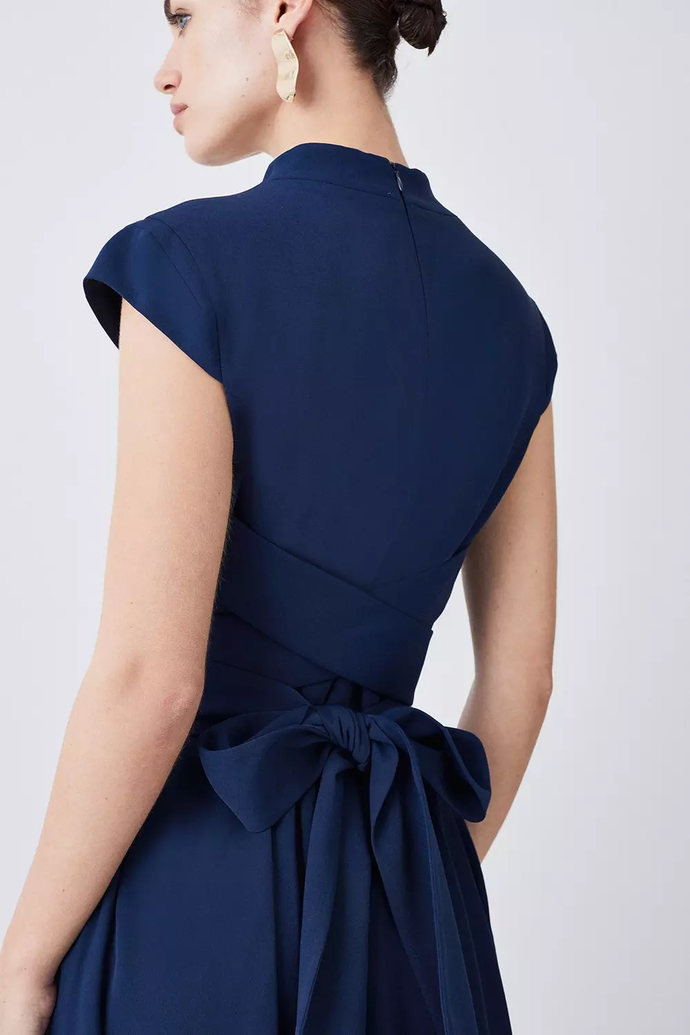 Karen millen hotsell blue wrap dress