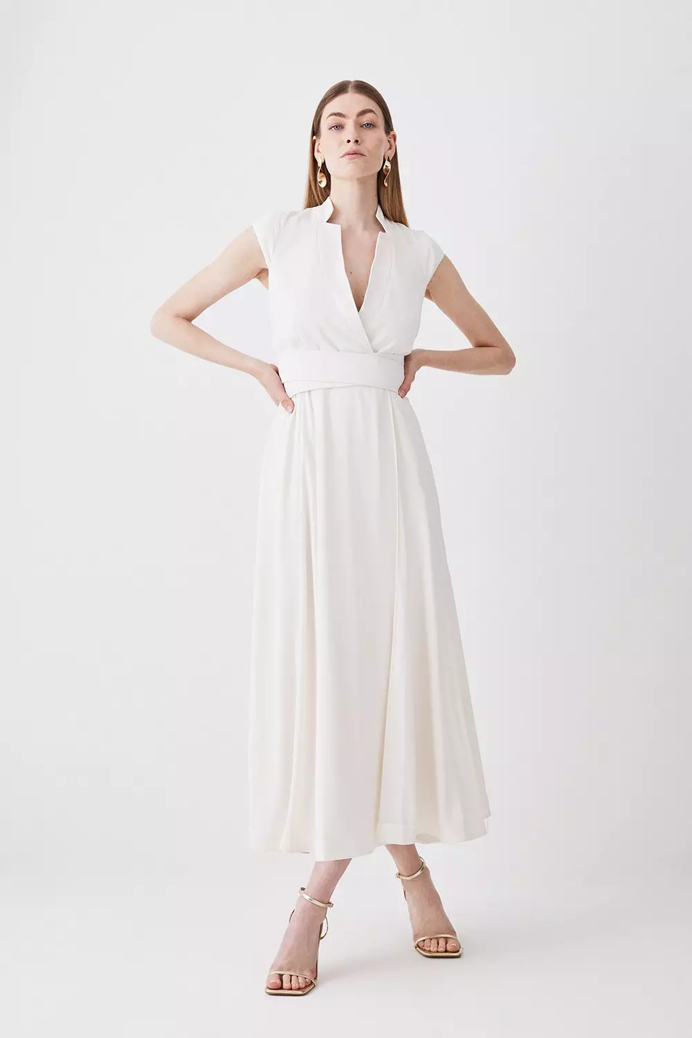 Karen millen ivory outlet dress