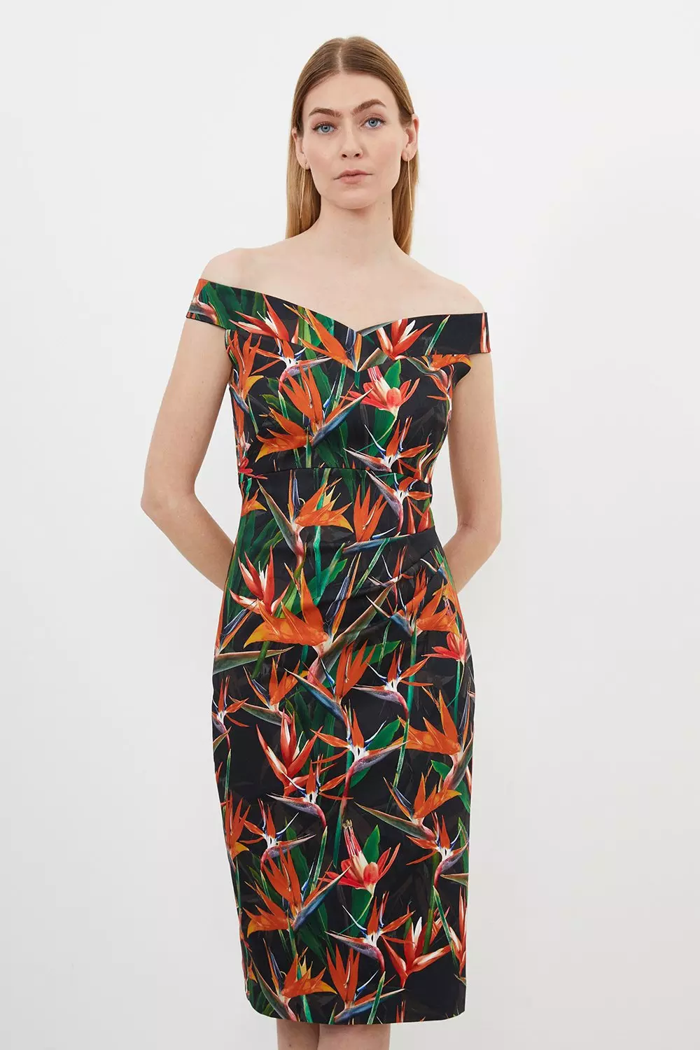 Karen millen clearance tropical print dress