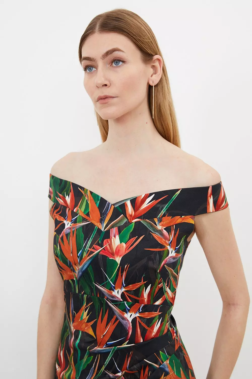 Tropic bardot shop midi dress