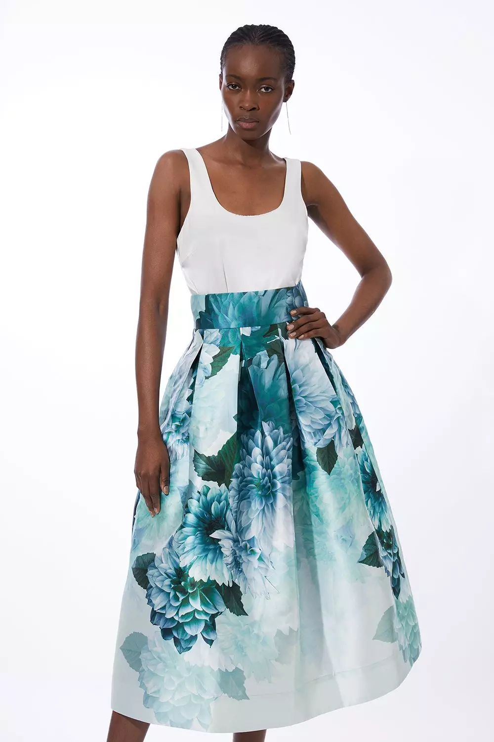 Blue shop floral skirt