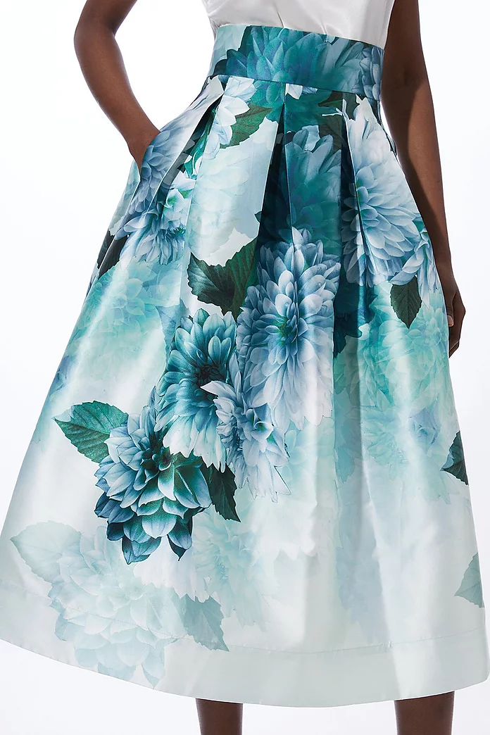Garden Floral Prom Maxi Skirt | Karen Millen