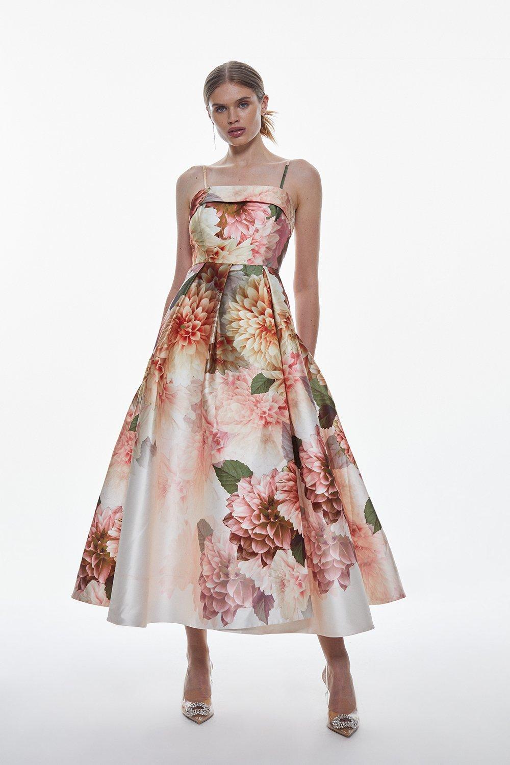 Floral maxi formal outlet dress