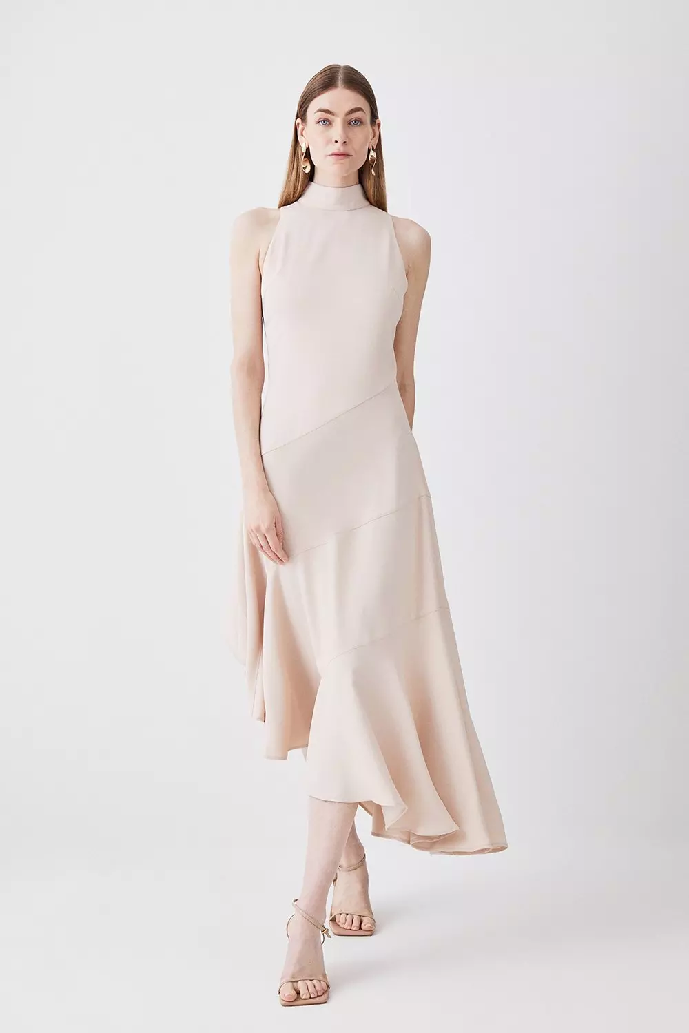 Karen millen outlet asymmetric hem dress