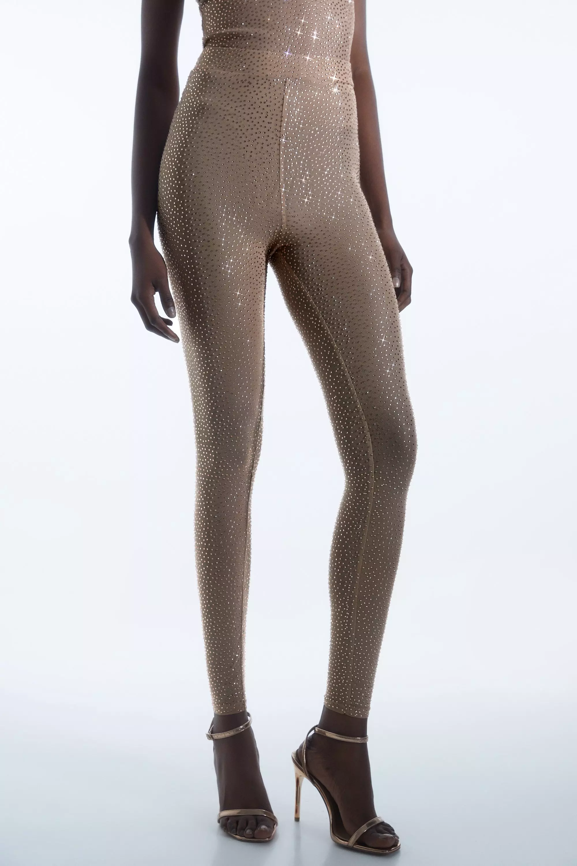 Glitter 2024 mesh leggings