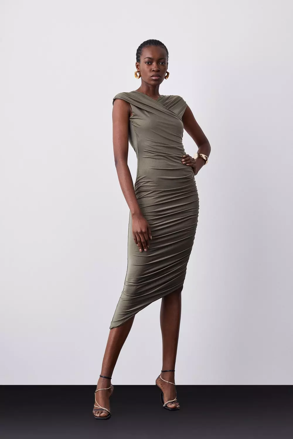 Donna karan sales draped jersey dress