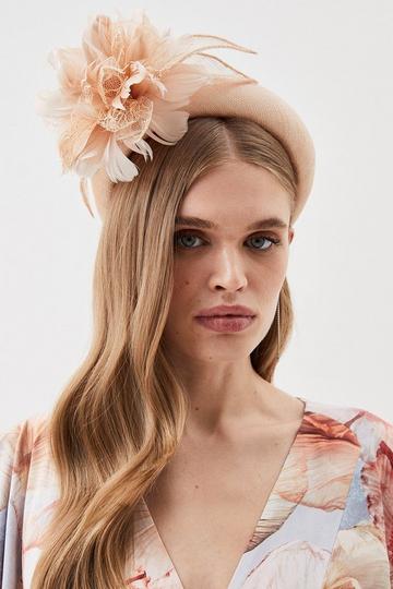 Floral Padded Headband blush