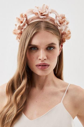 Flower Crown Headband blush