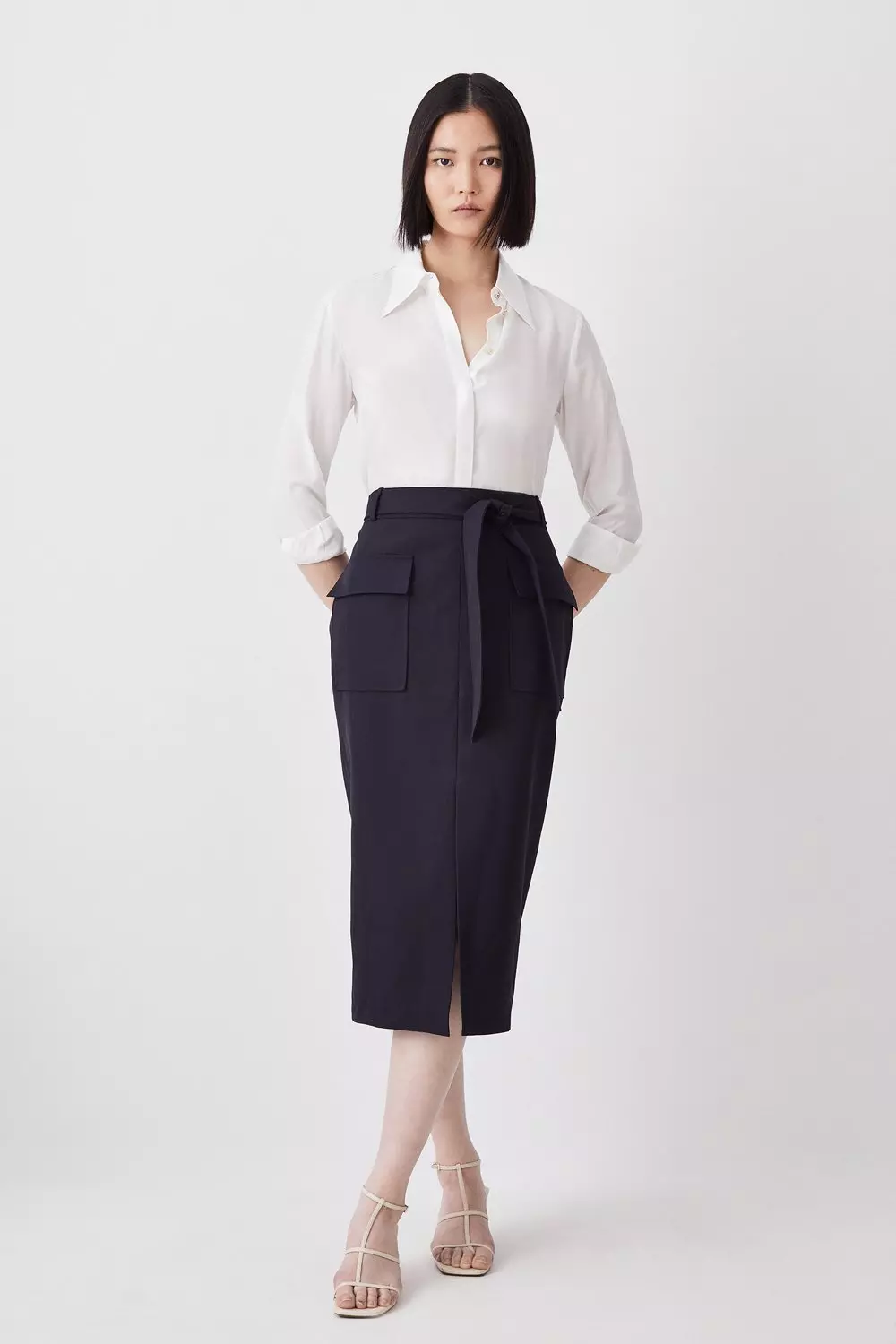 Midi skirt hotsell with pockets