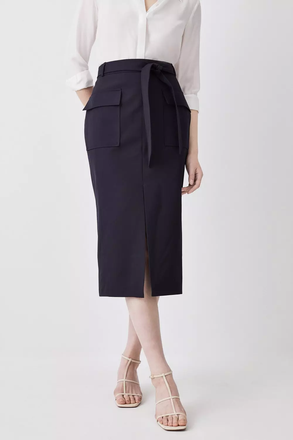 Midi pencil skirt clearance wool