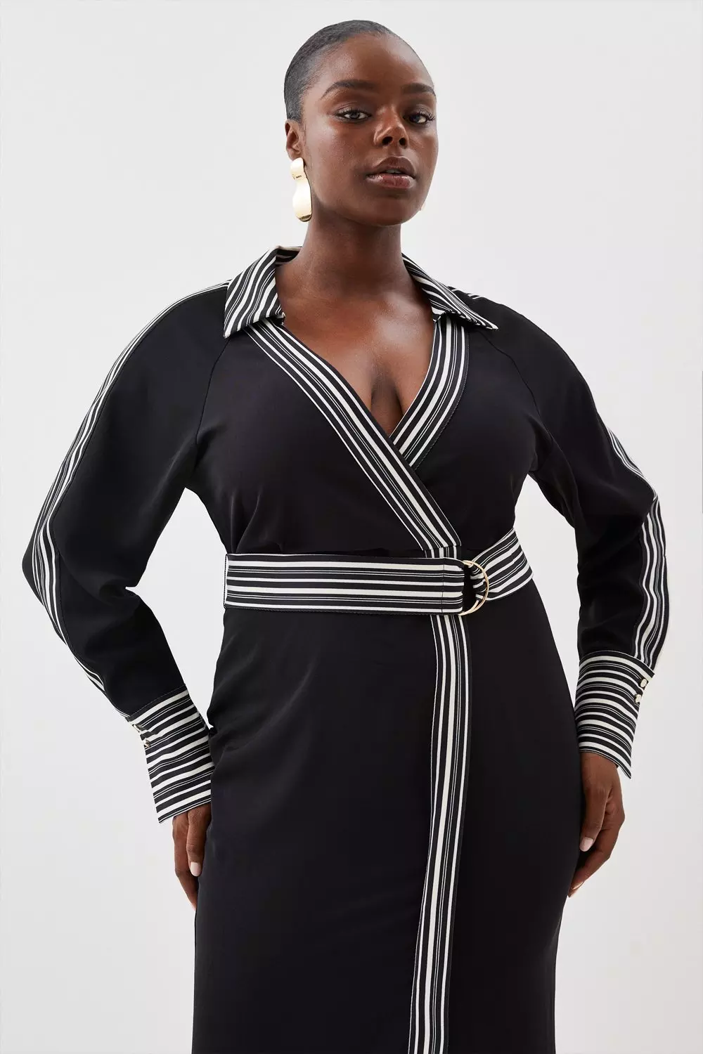 Batwing belted store midi dress